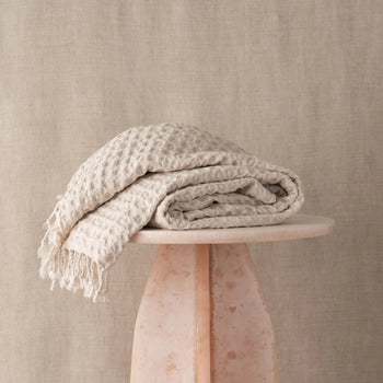 Corfu Cotton Throw - Clay