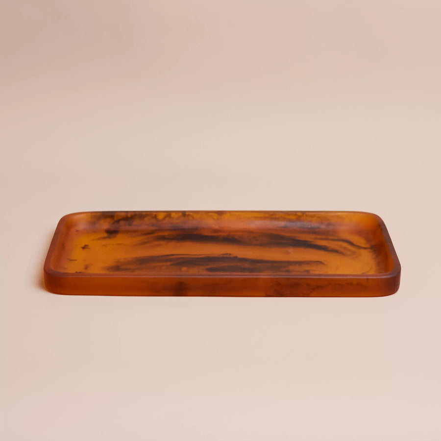 Flow Resin Bathroom Tray - Earth