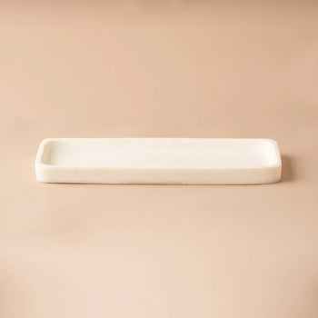 Flow Resin Bathroom Tray - Marshmallow
