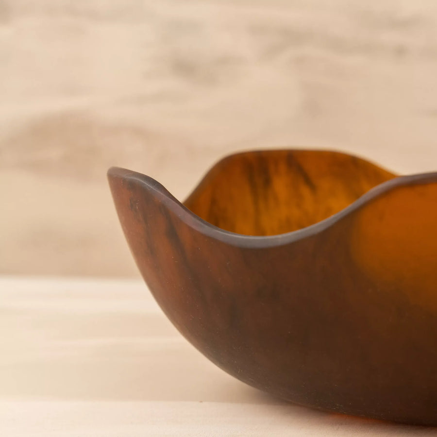 Flow Resin Salad Bowl Large - Earth