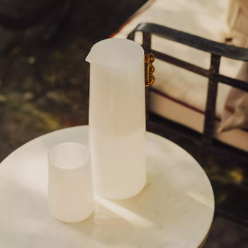 Kairos Water Glass Set of 2 - Opaque White