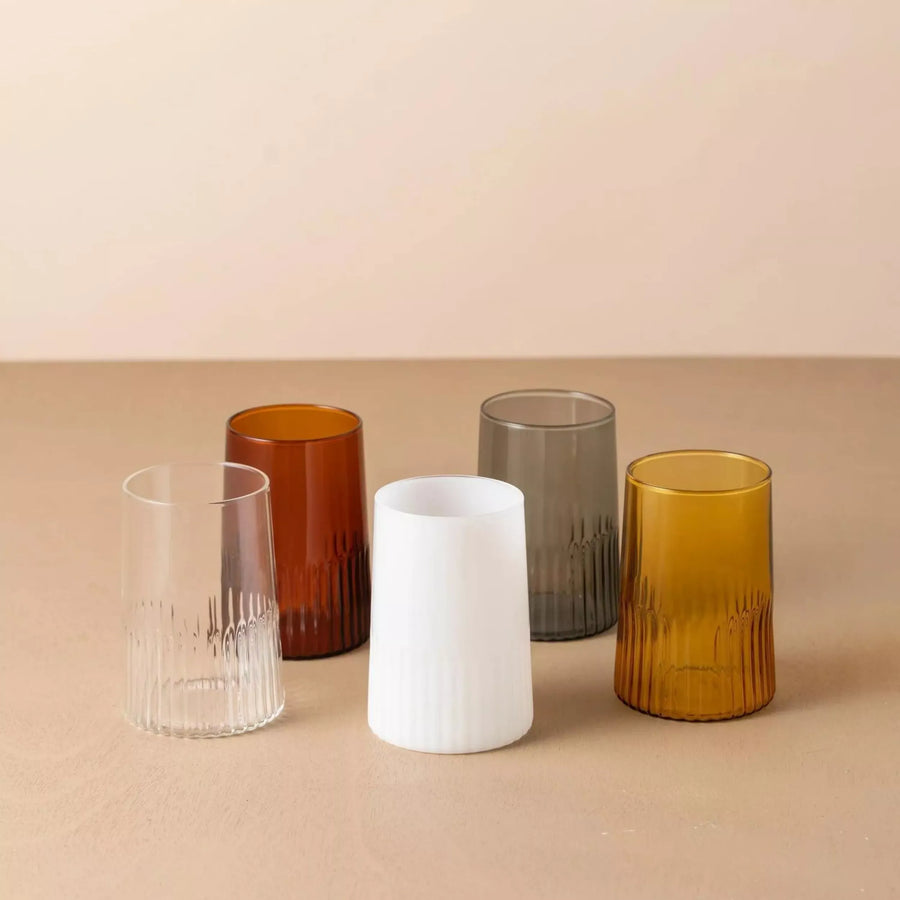 Kairos Water Glass Set of 2 - Opaque White