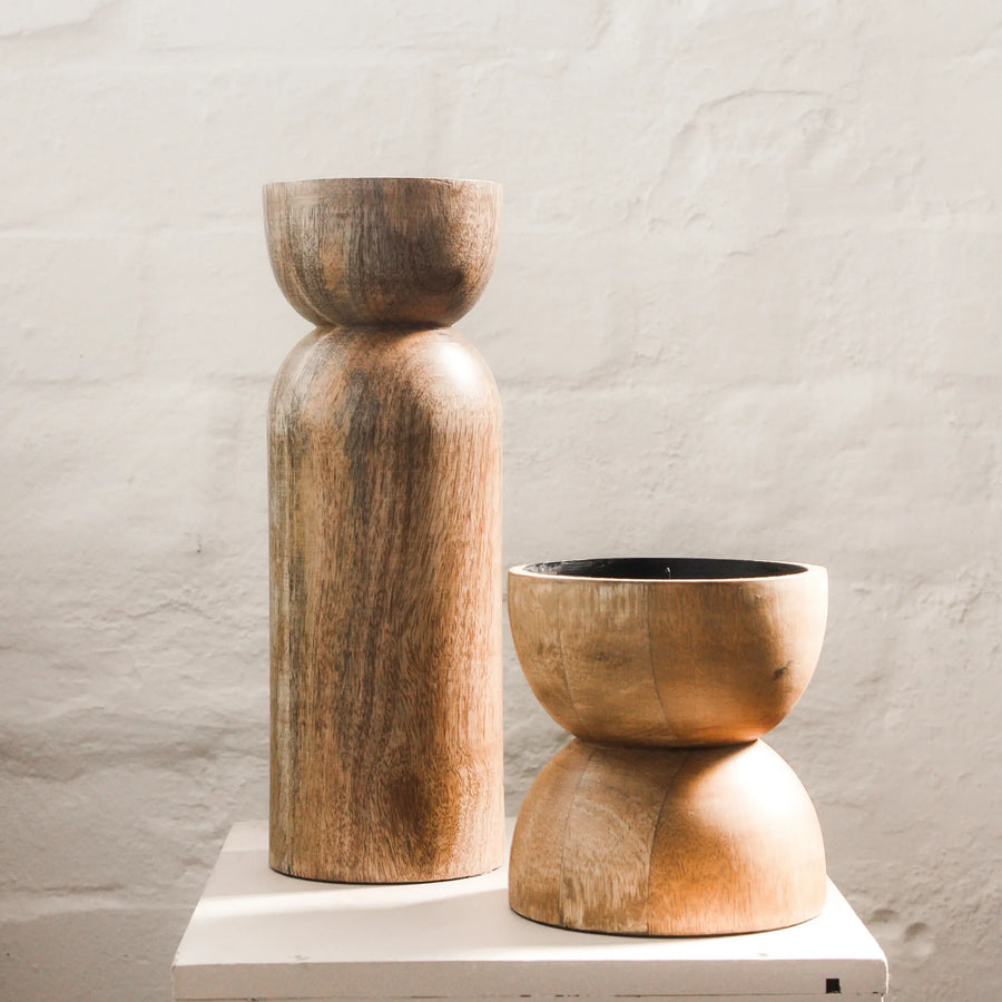 Toulin Candle Holder Large - Natural