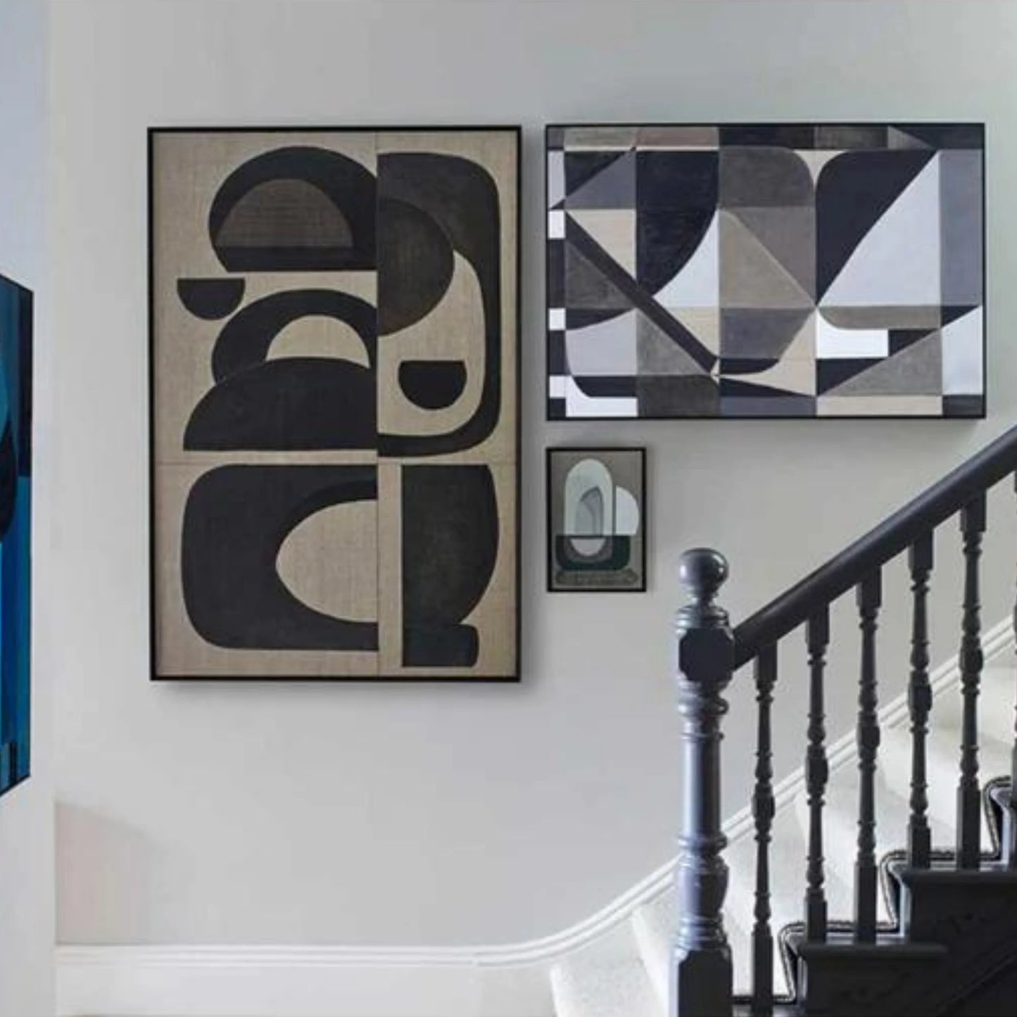 Graphite Arch Canvas Print 150cm x 100cm
