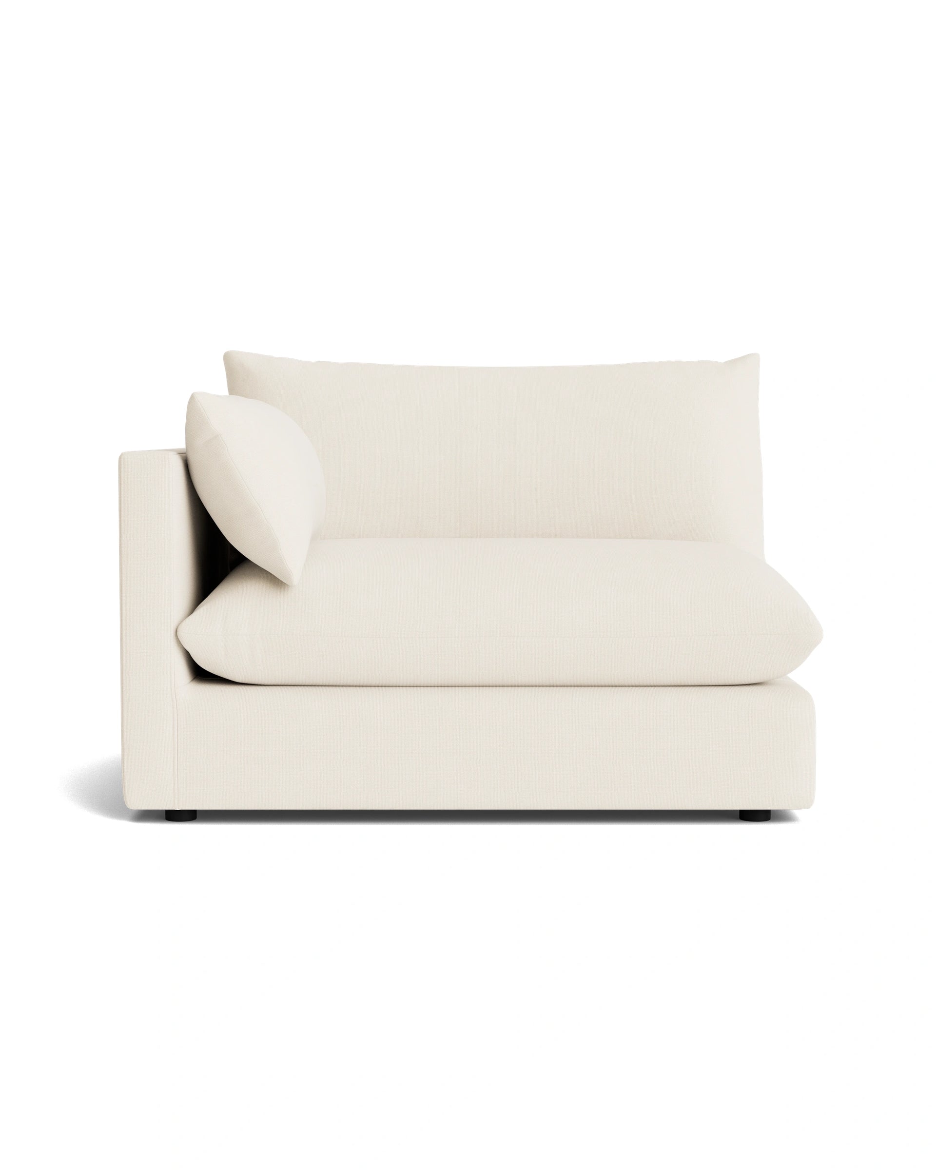 Sidney Slipcover Left Corner Module - Fossil Vanilla