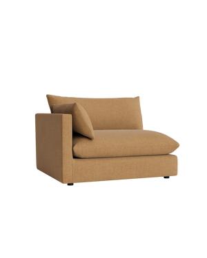 Sidney Slipcover Left Corner Module - Fossil Fawn