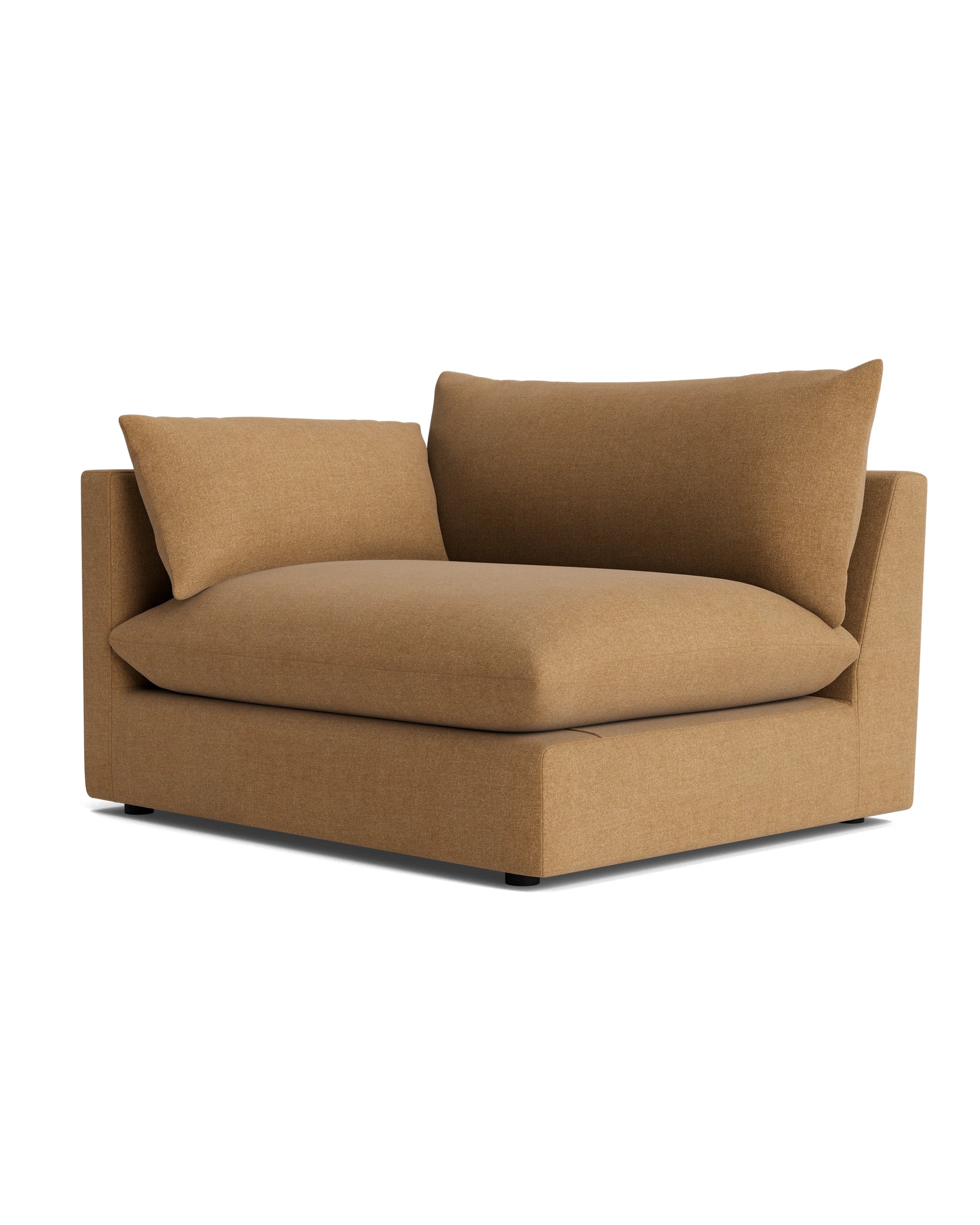 Sidney Slipcover Left Corner Module - Fossil Fawn