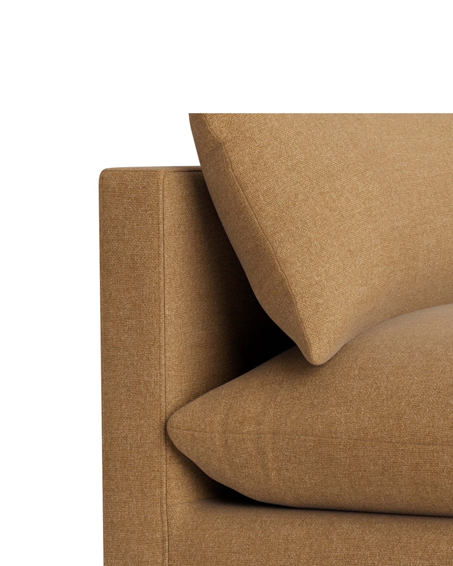 Sidney Slipcover Left Corner Module - Fossil Fawn