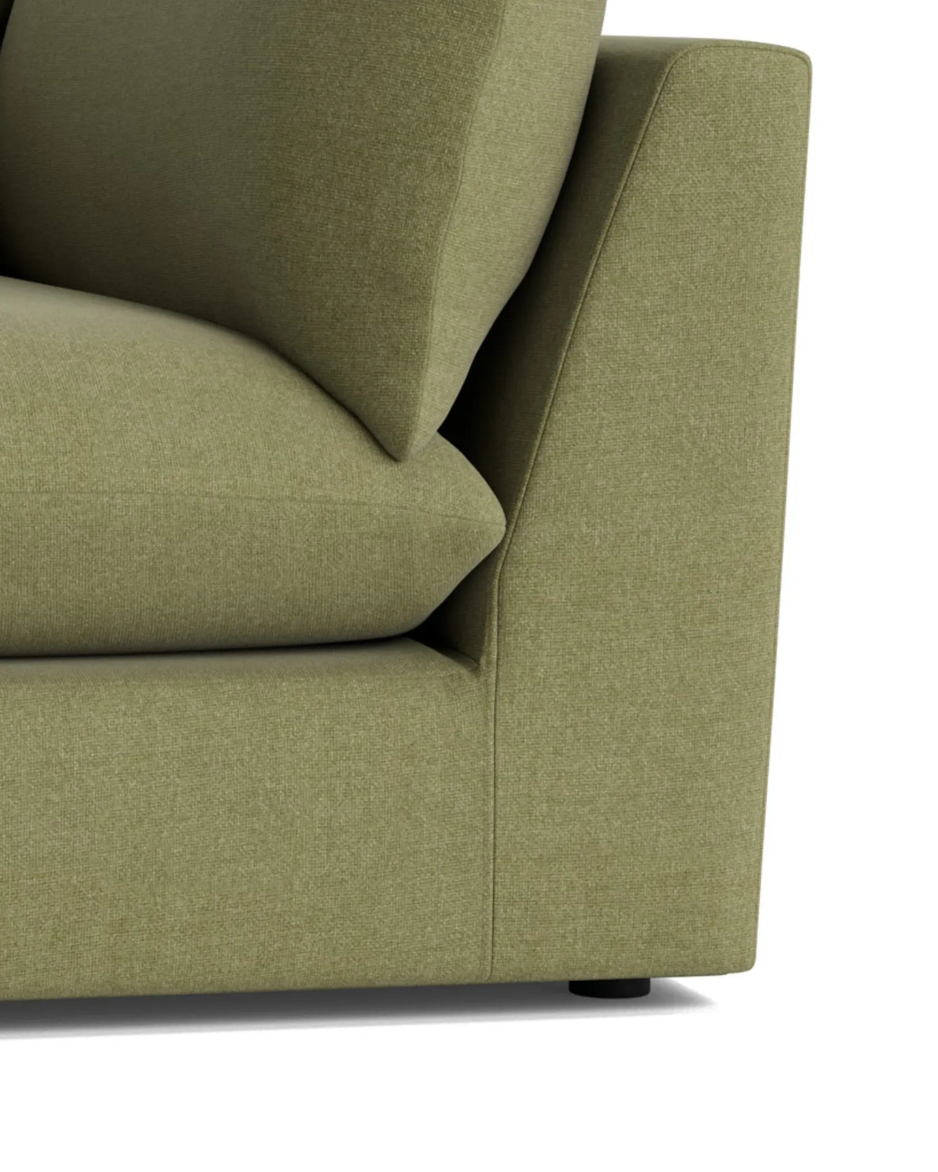 Sidney Left Corner Module Slipcover Fabric - Fossil Eucalyptus