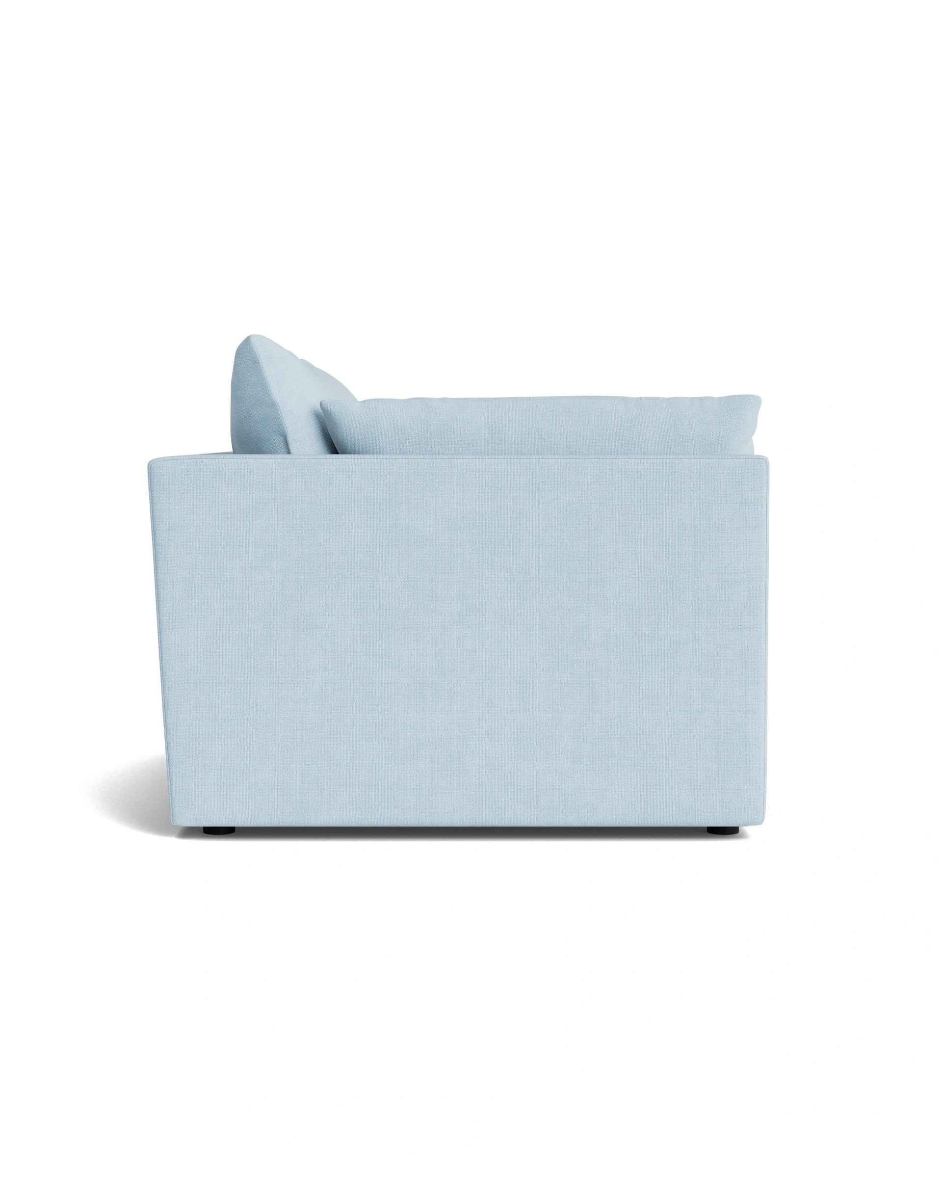 Sidney Slipcover Left Corner Module - Fossil Powder Blue