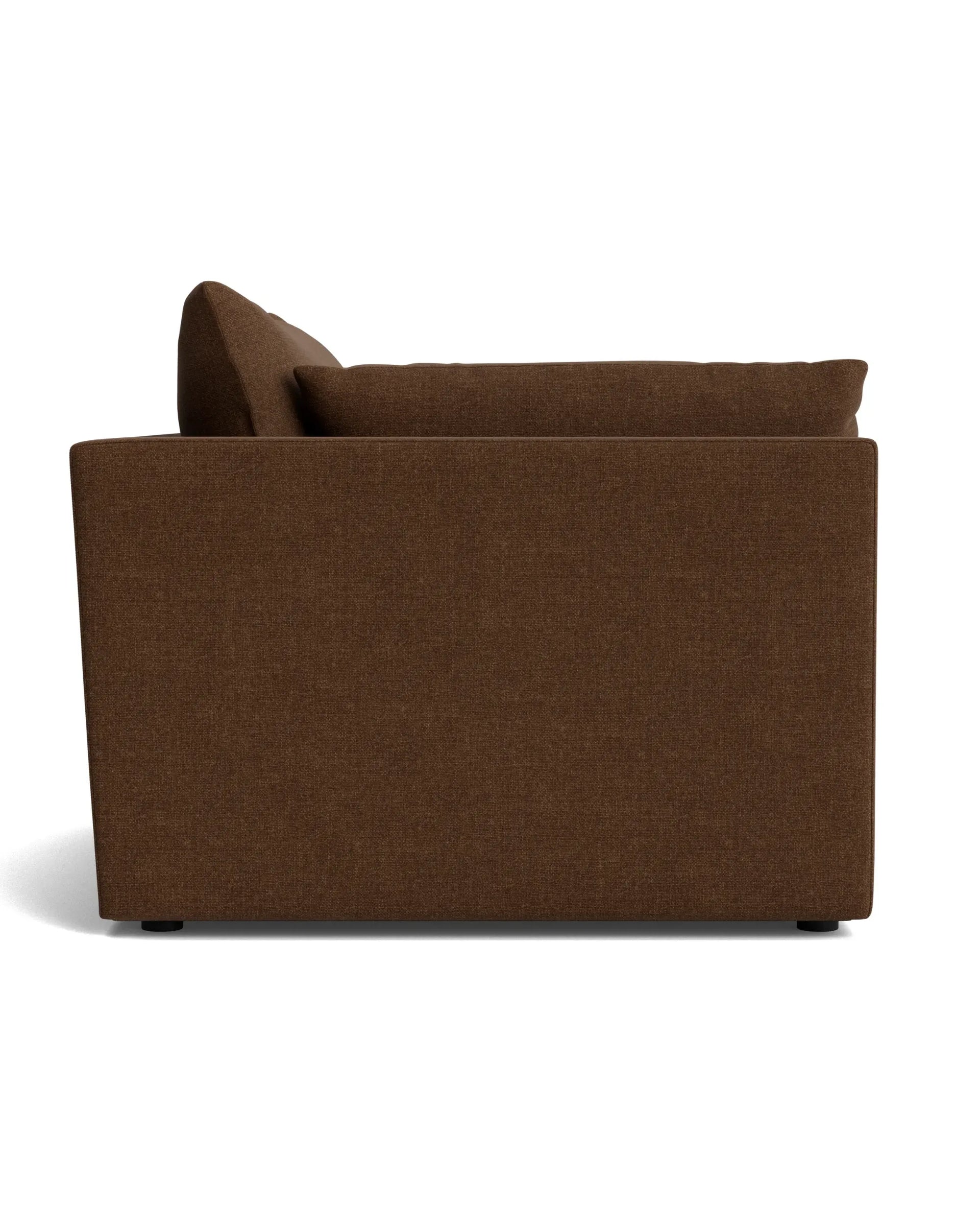 Sidney Left Corner Module - Fossil Chocolate