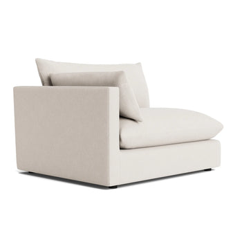 Sidney Slipcover Left Corner Module - Silex Off White