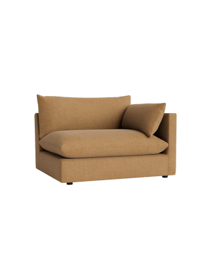 Sidney Slipcover Right Corner Module - Fossil Fawn