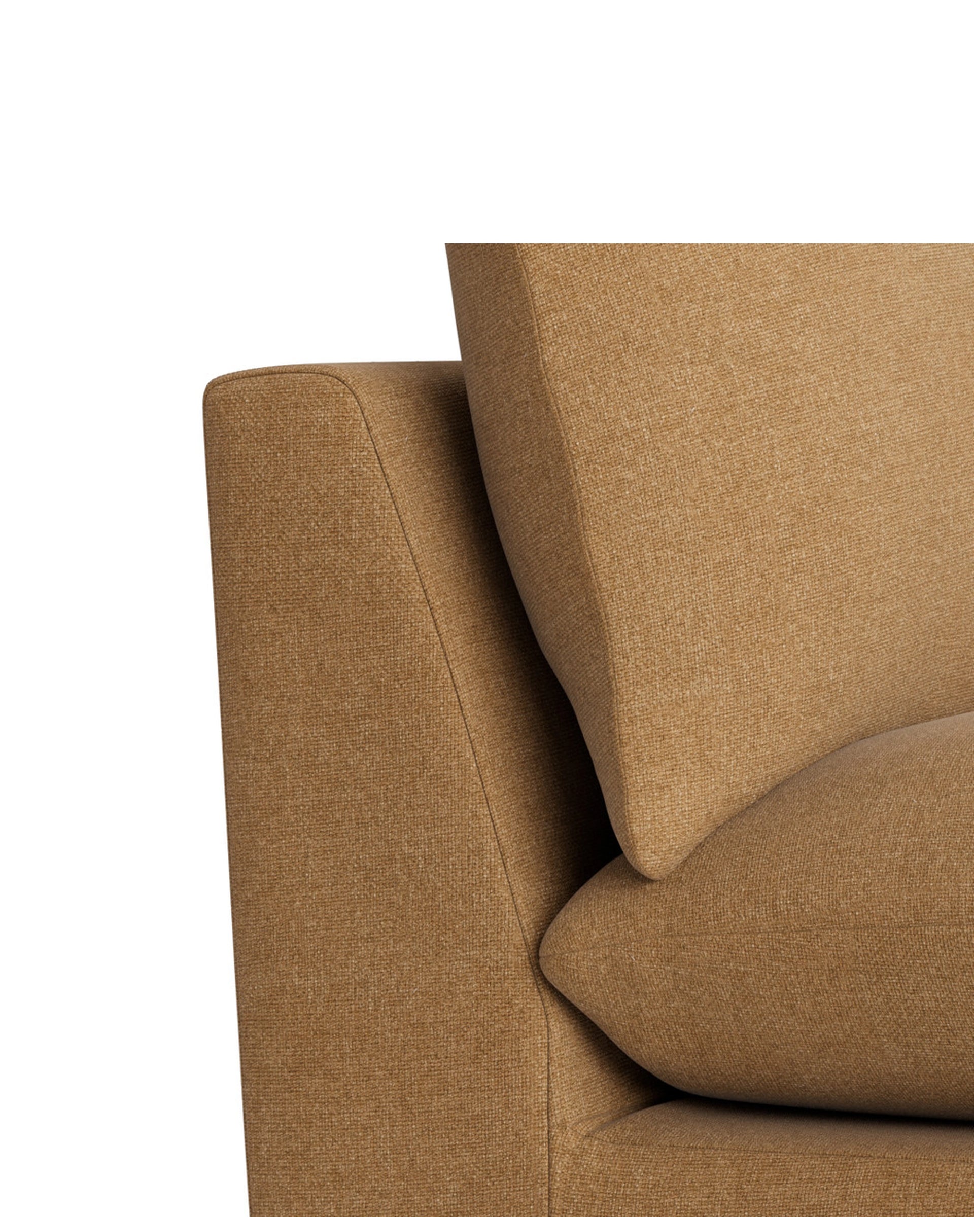 Sidney Slipcover Right Corner Module - Fossil Fawn
