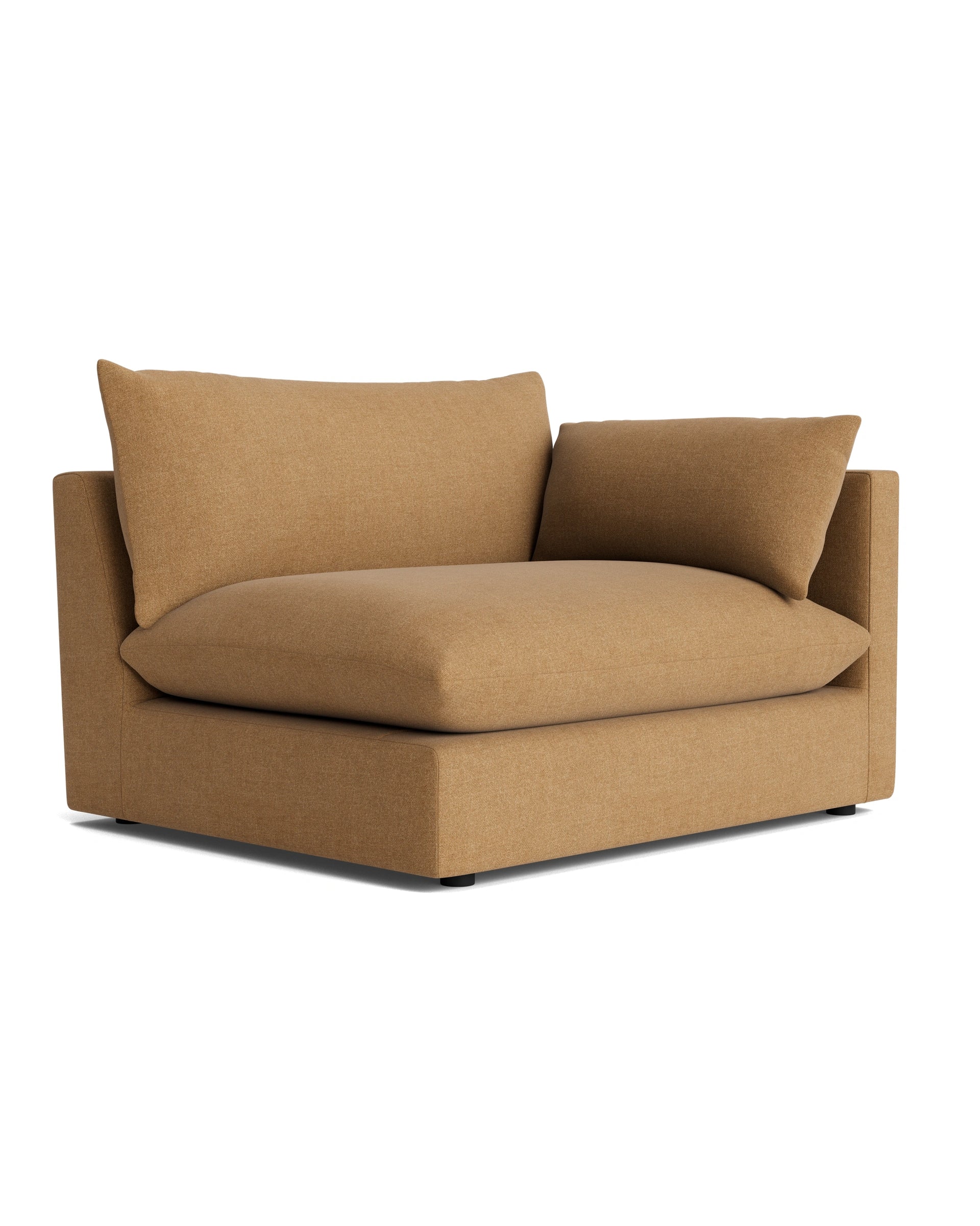 Sidney Slipcover Right Corner Module - Fossil Fawn