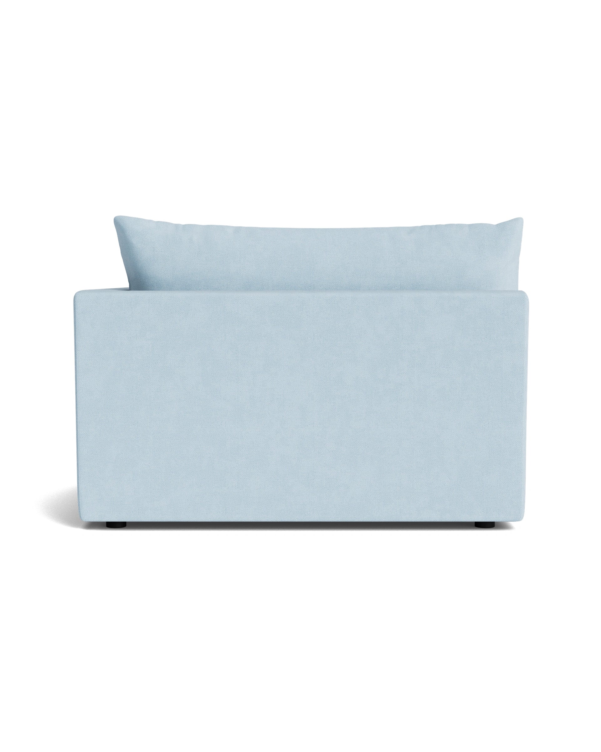 Sidney Slipcover Right Corner Module - Fossil Powder Blue