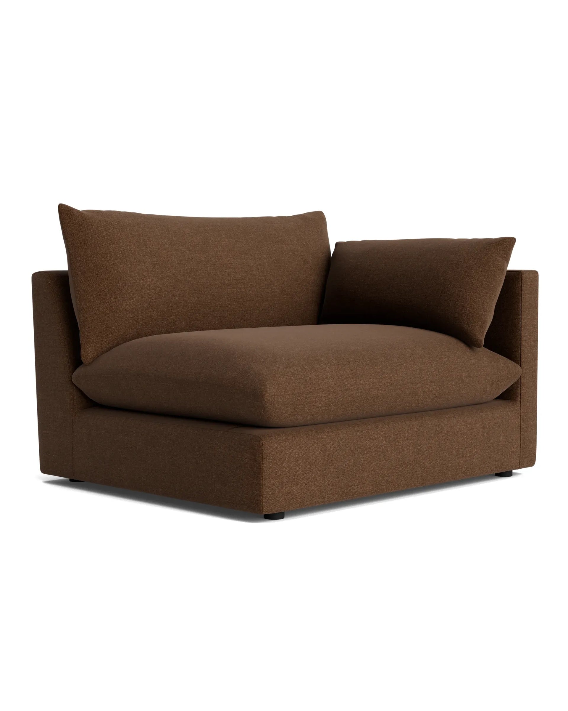 Sidney Right Corner Module - Fossil Chocolate