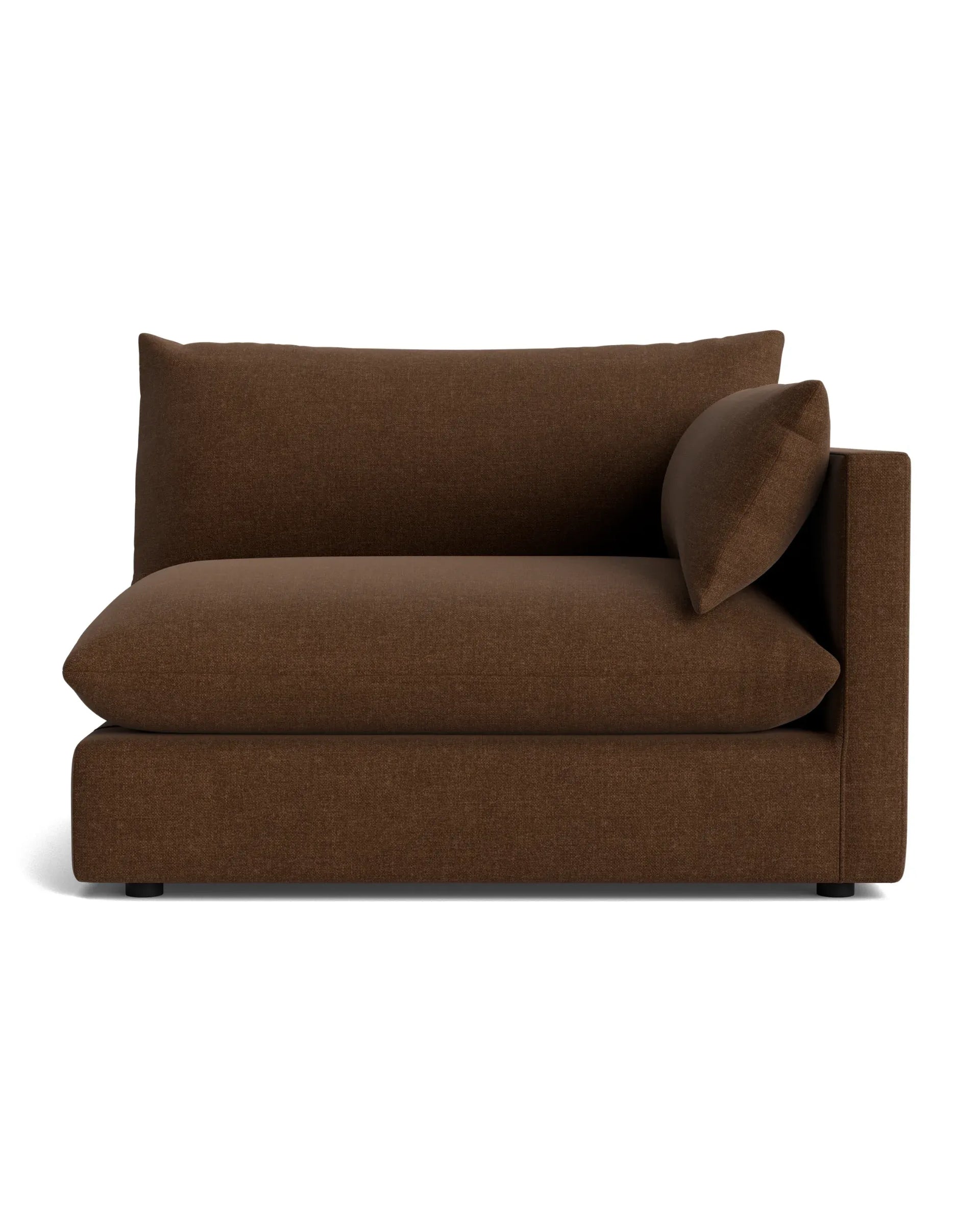 Sidney Right Corner Module - Fossil Chocolate
