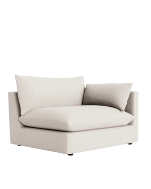 Sidney Slipcover Right Corner Module - Silex Off White