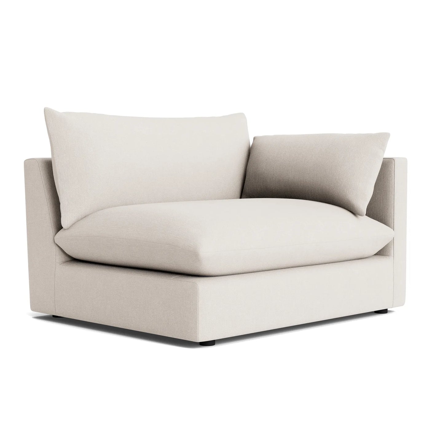 Sidney Slipcover Right Corner Module - Silex Off White