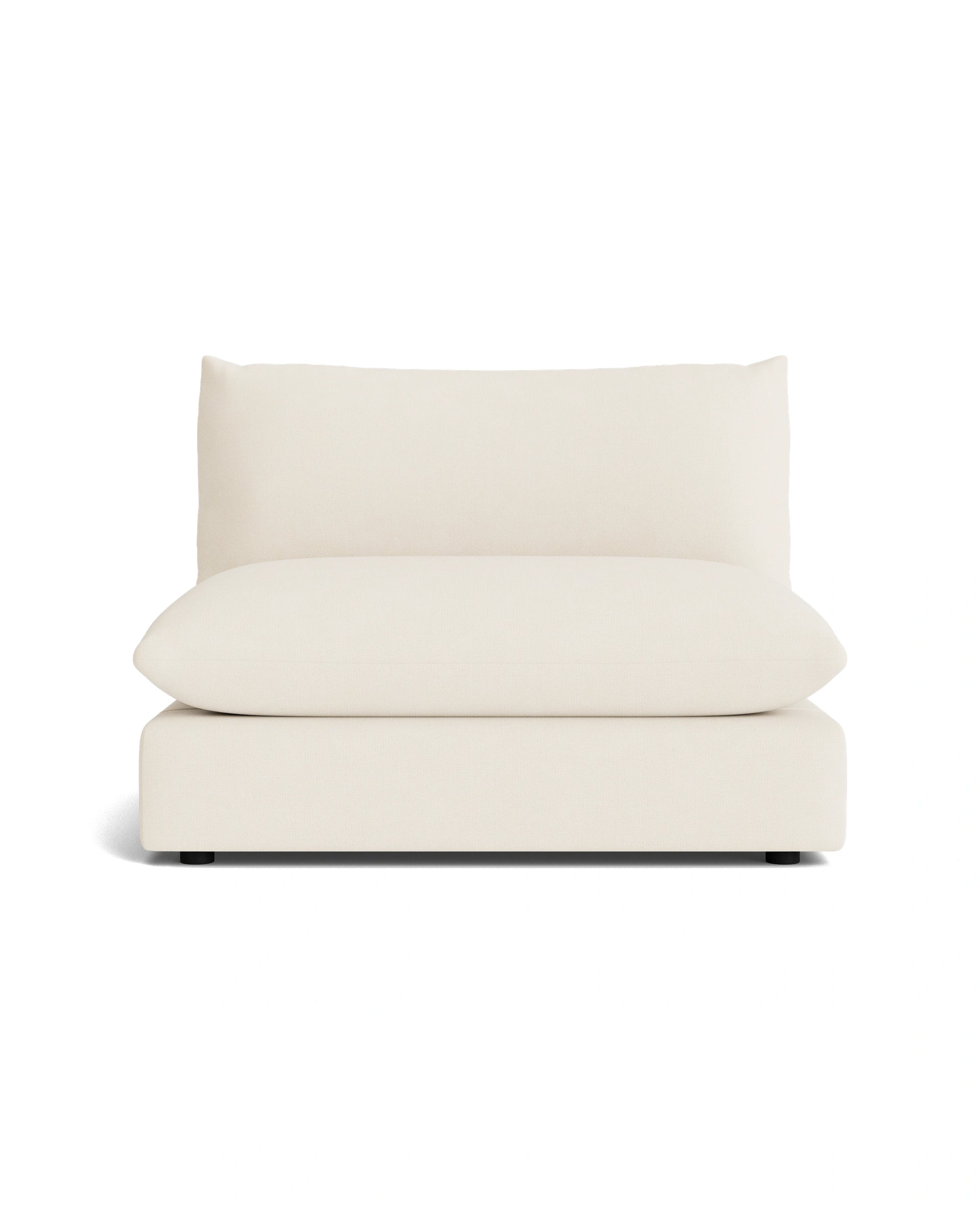 Sidney Slipcover Armless Middle Module - Fossil Vanilla