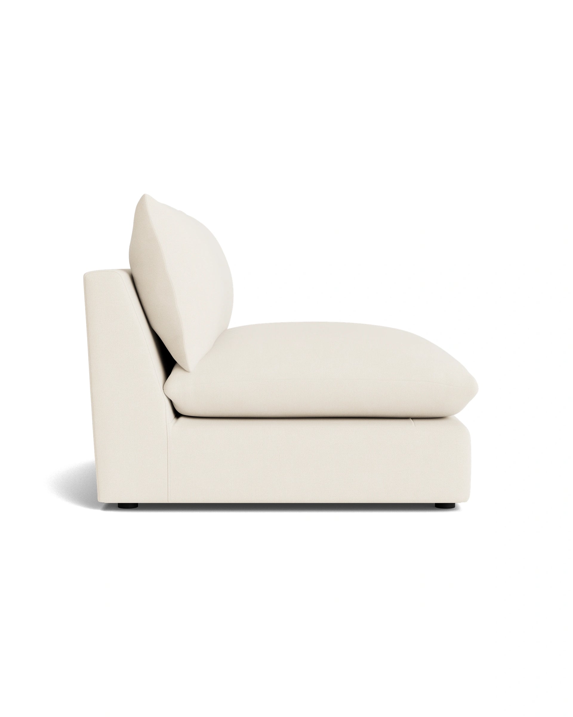 Sidney Slipcover Armless Middle Module - Fossil Vanilla
