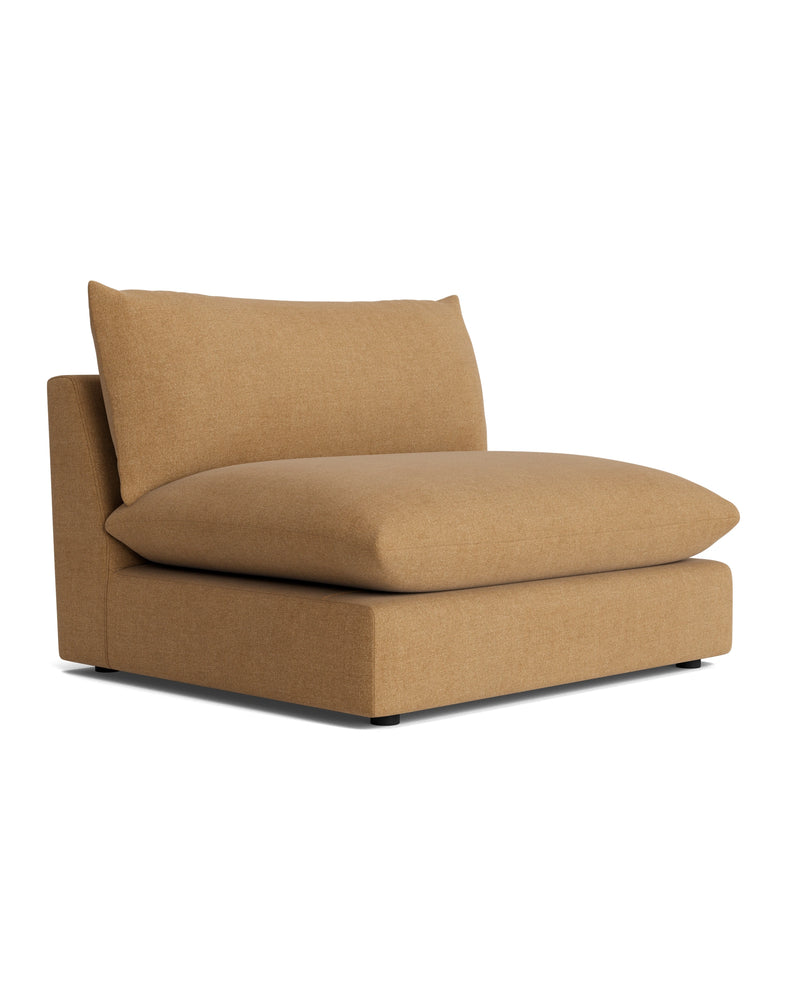 Sidney Slipcover Armless Middle Module Fabric - Fossil Fawn