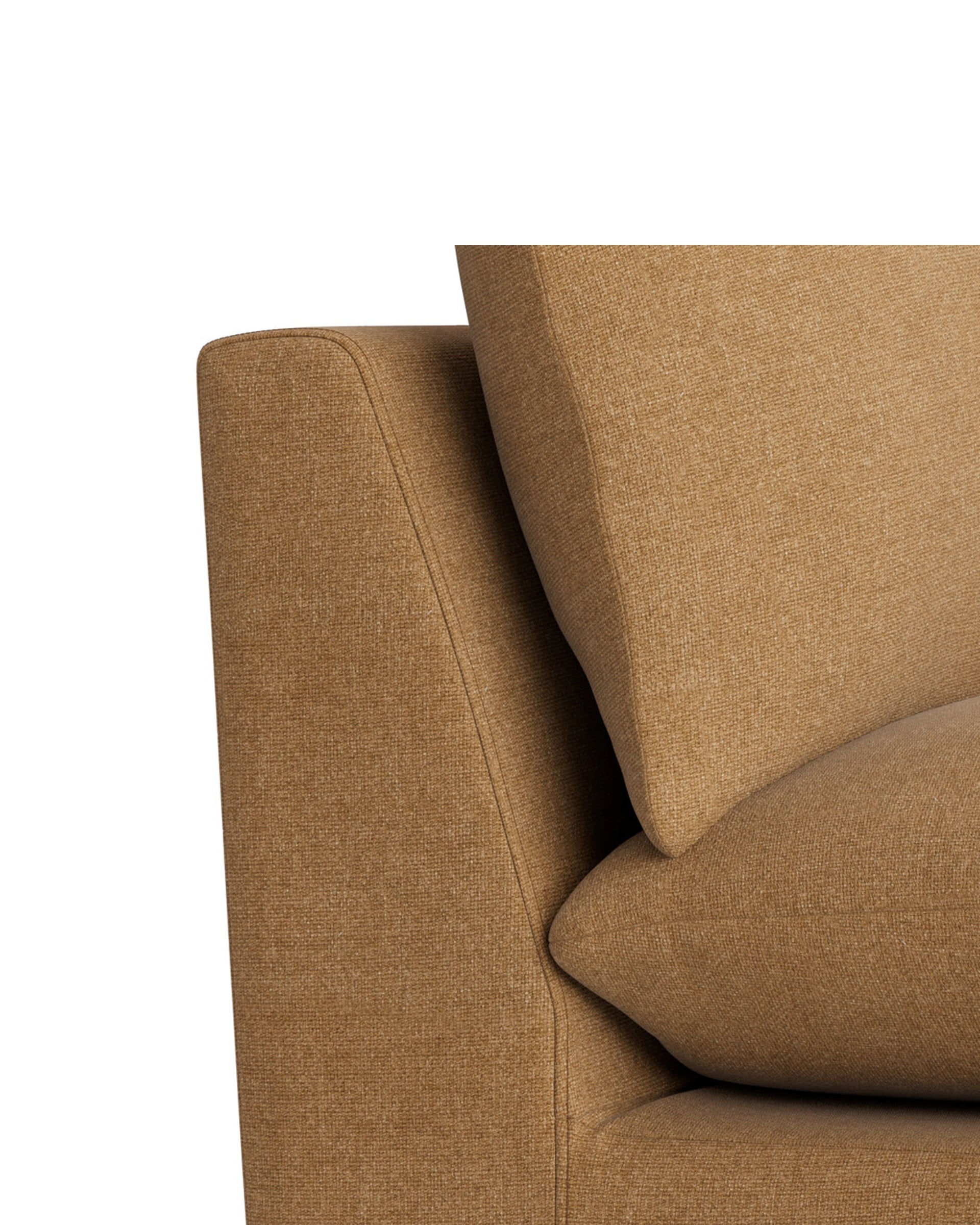 Sidney Slipcover Armless Middle Module - Fossil Fawn
