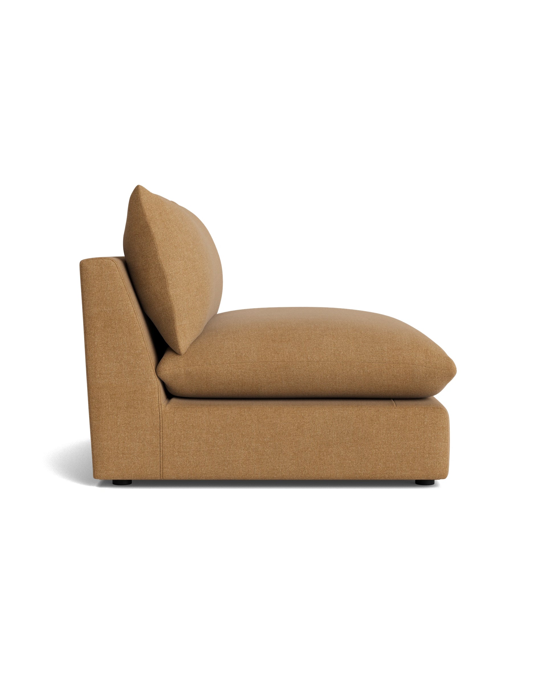 Sidney Slipcover Armless Middle Module - Fossil Fawn