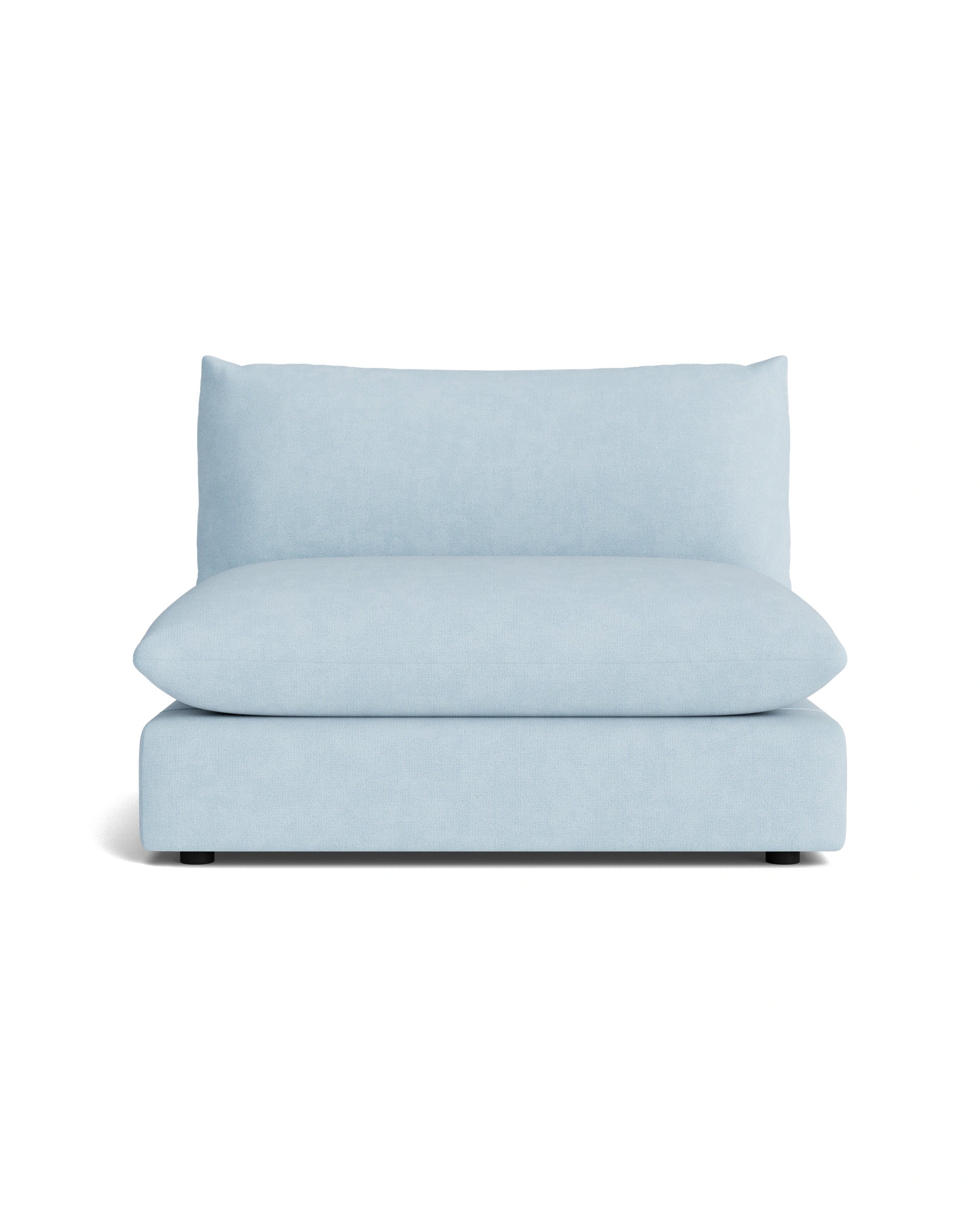 Sidney Slipcover Armless Middle Module - Fossil Powder Blue