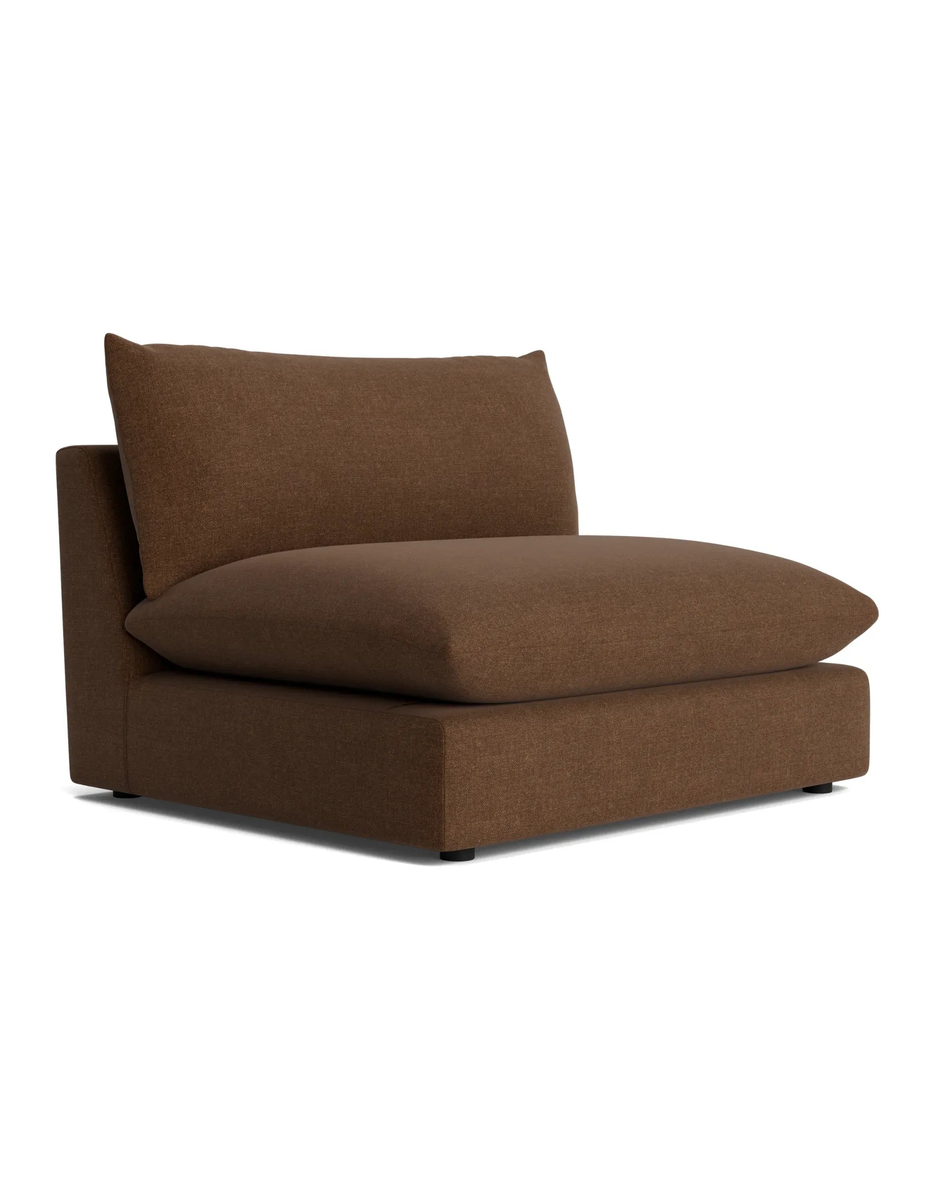 Sidney Armless Middle Module - Fossil Chocolate