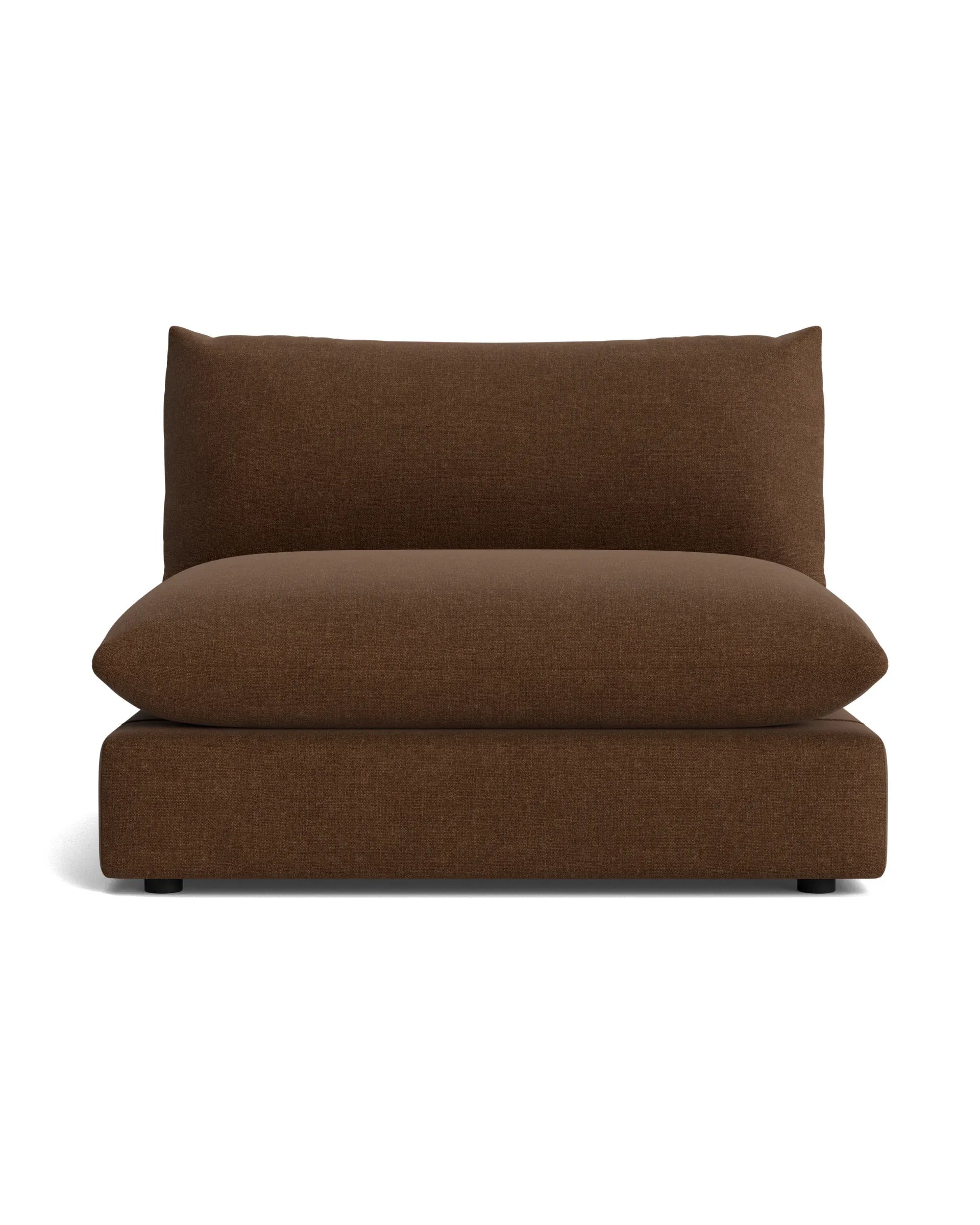 Sidney Armless Middle Module - Fossil Chocolate