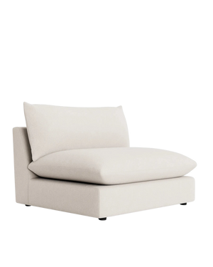 Sidney Slipcover Armless Middle Module - Silex Off White