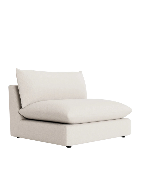 Sidney Slipcover Armless Middle Module - Silex Off White