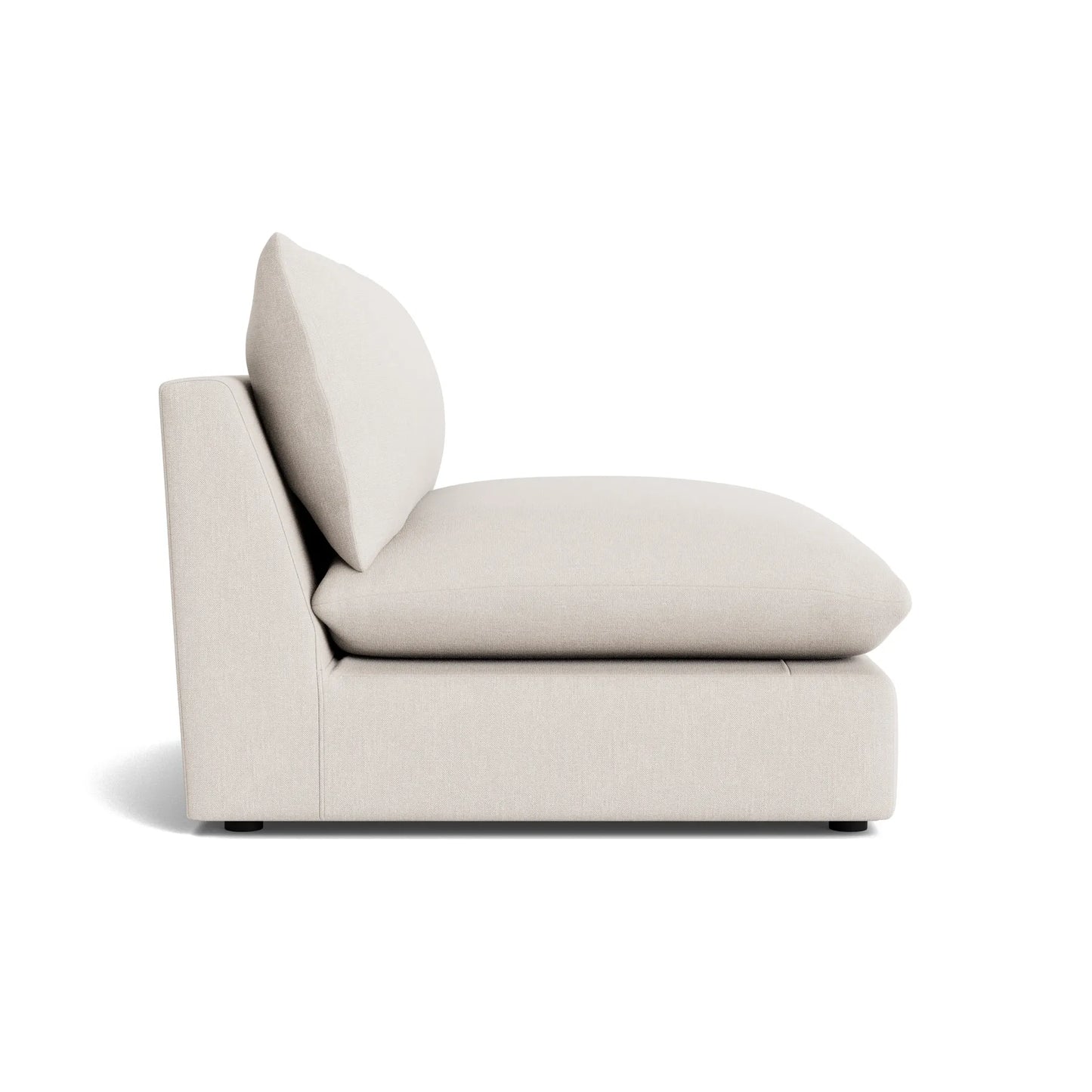 Sidney Slipcover Armless Middle Module - Silex Off White