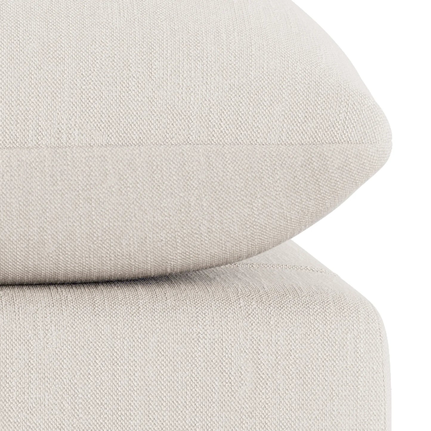 Sidney Slipcover Armless Middle Module - Silex Off White