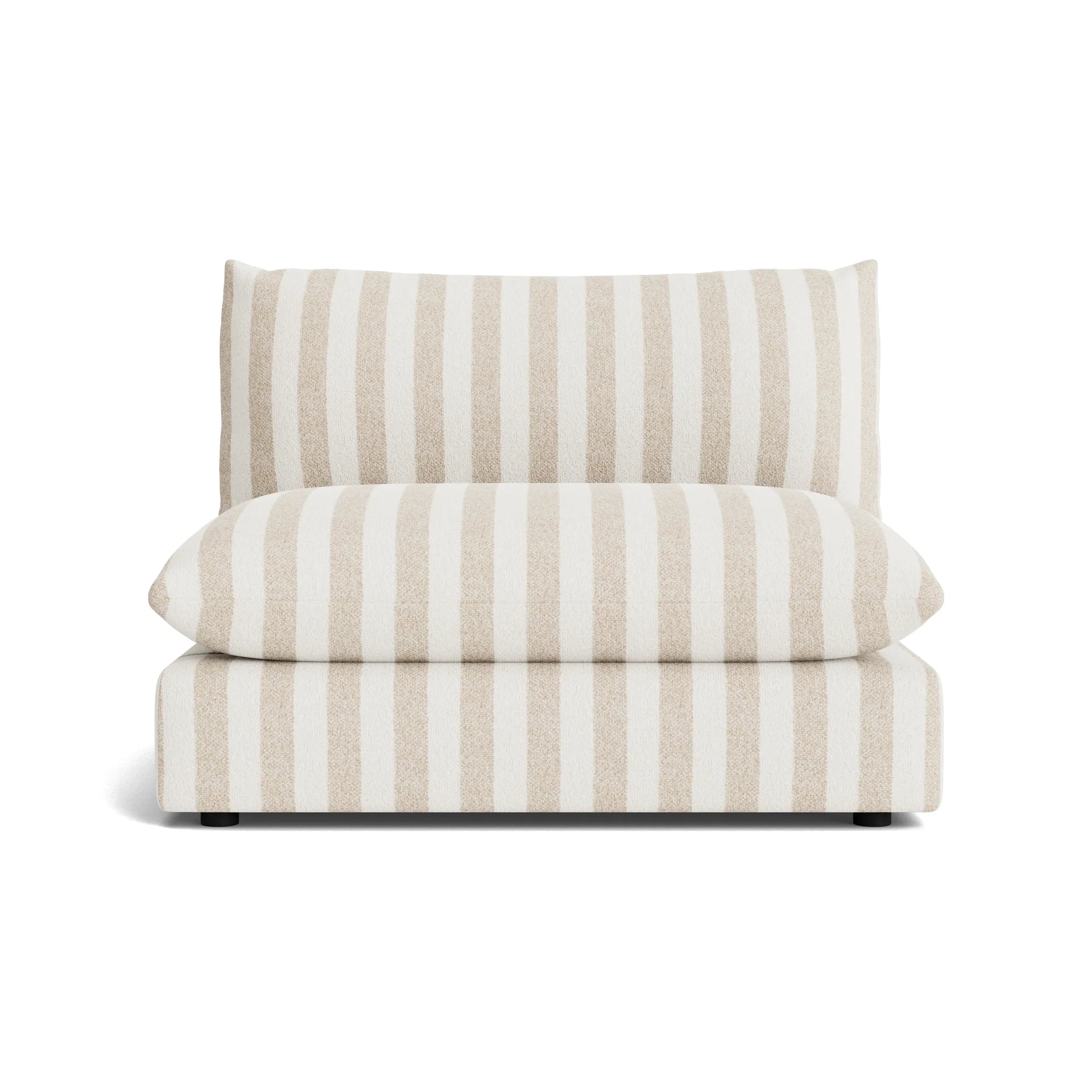 Sidney Slipcover Armless Middle Module - Marnie Sand Stripe