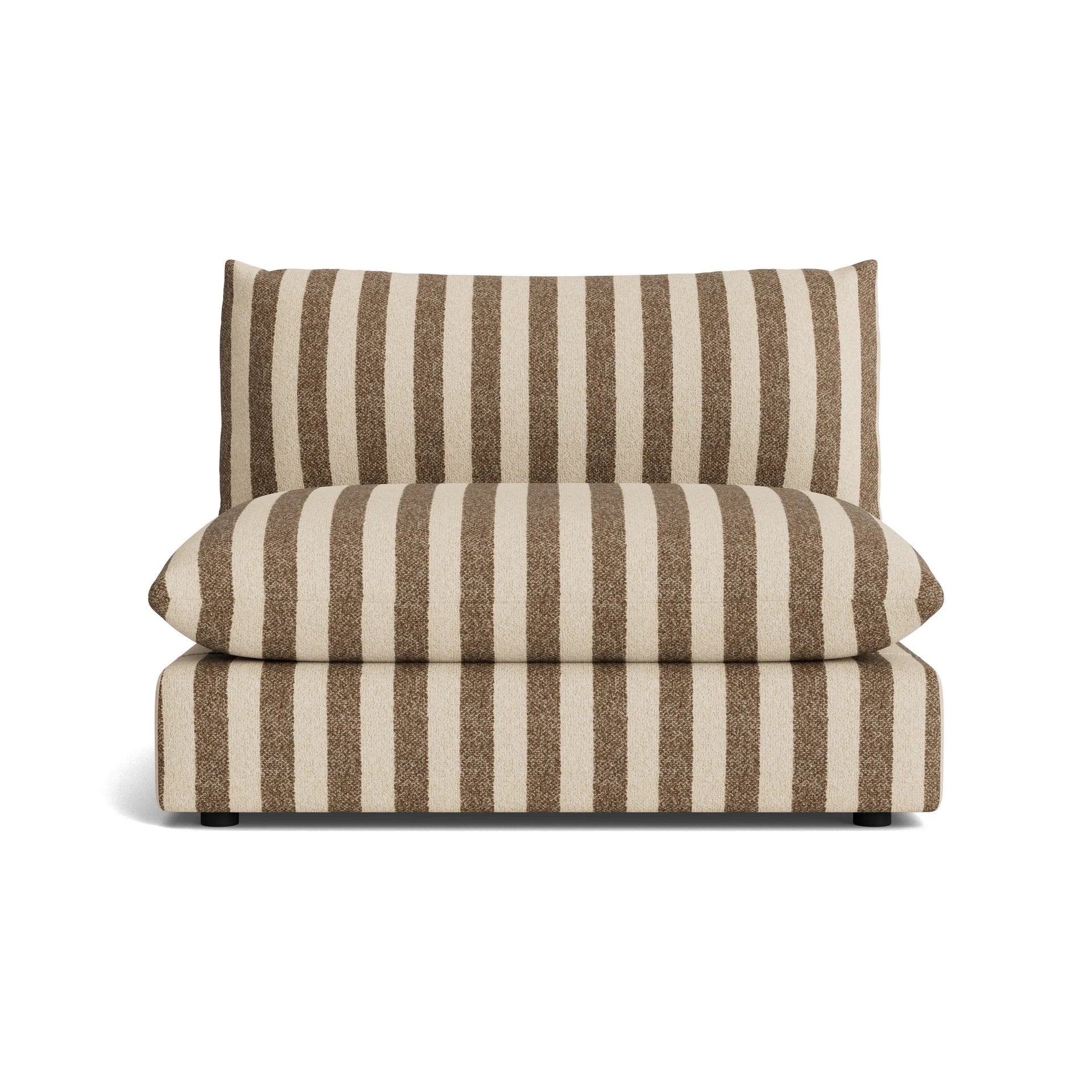 Sidney Slipcover Armless Middle Module - Marnie Coconut Stripe