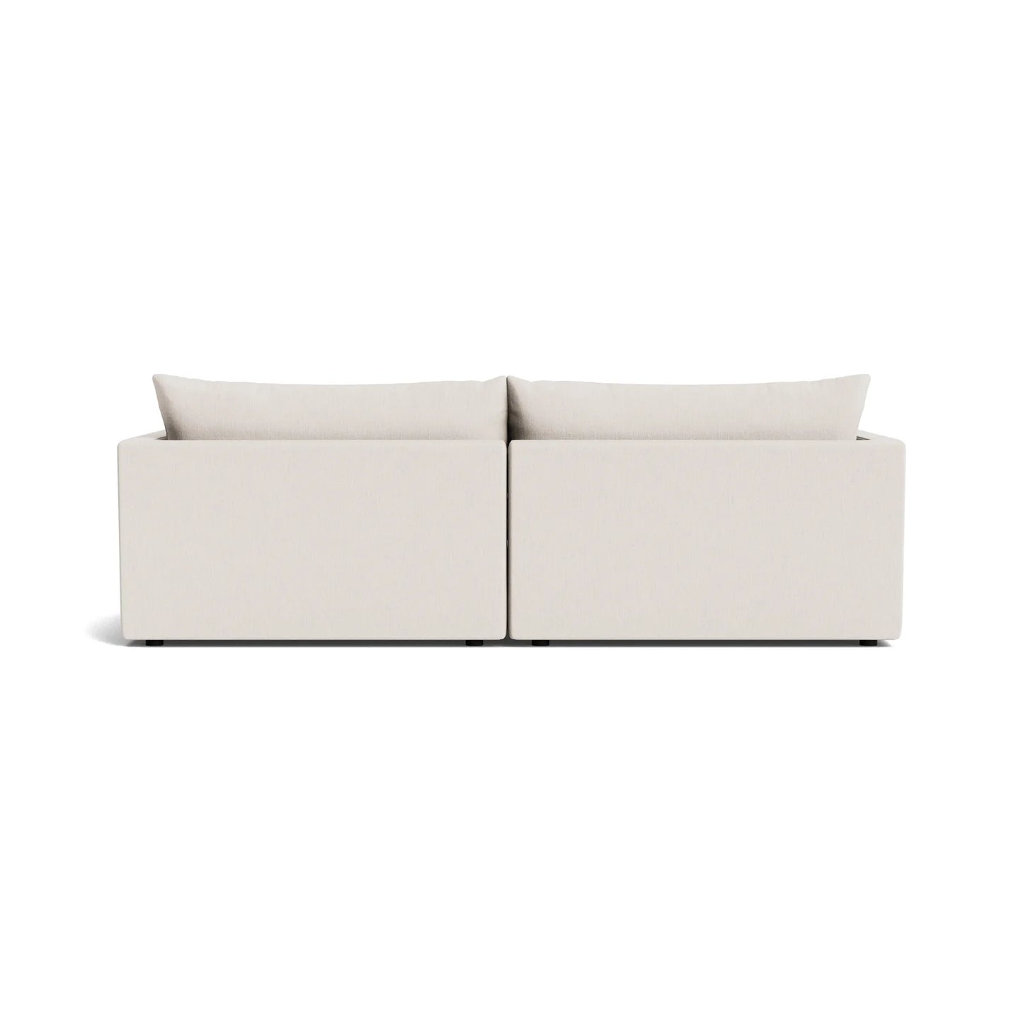 Sidney Slipcover 3 Seater Chaise Sofa - Silex Off White