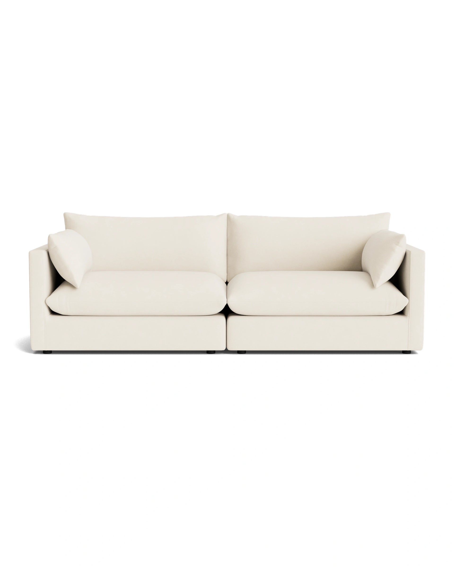 Sidney Slipcover 4 Seater Sofa - Fossil Vanilla