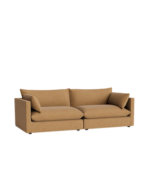 Sidney Slipcover 4 Seater Sofa - Fossil Fawn