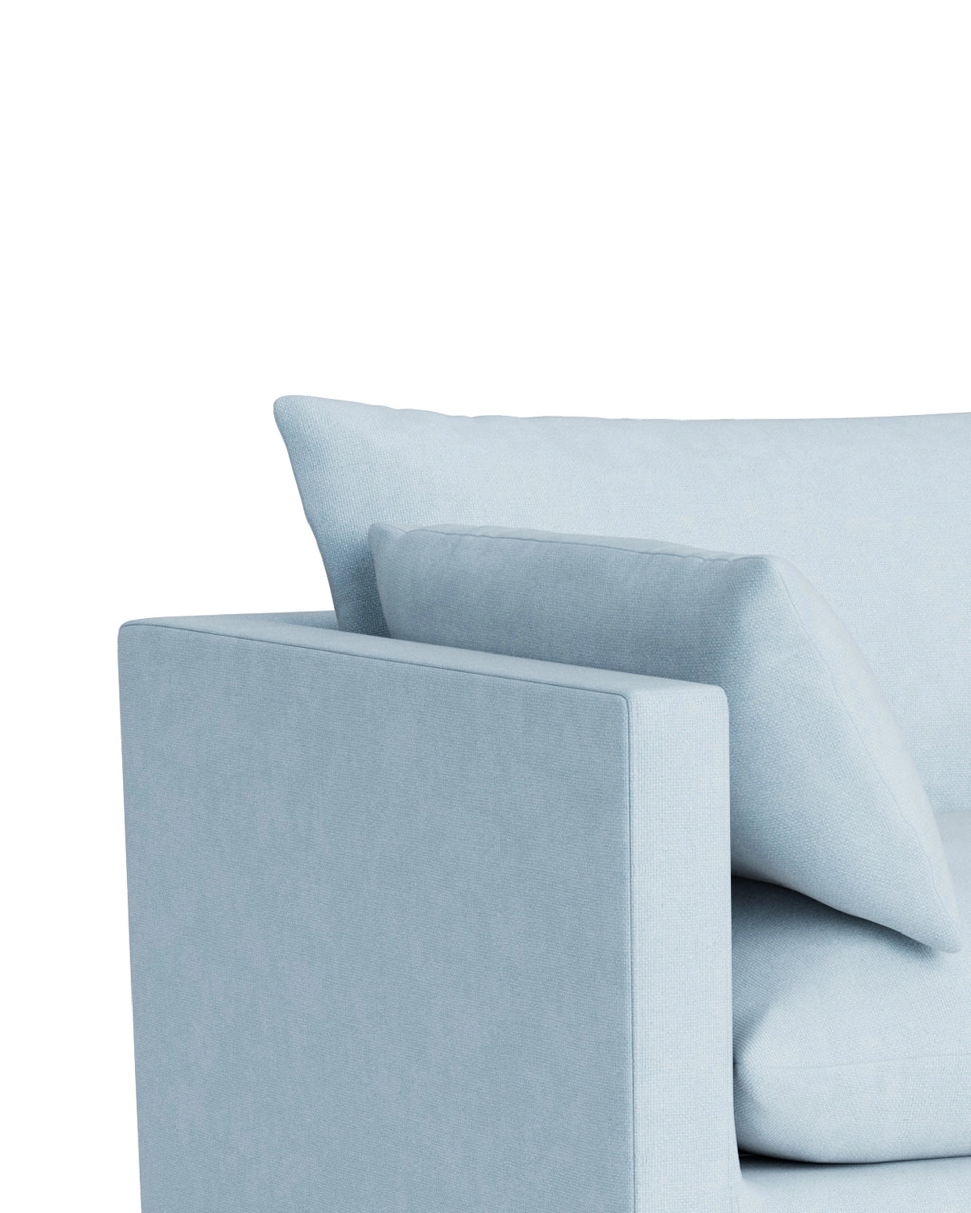 Sidney Slipcover 4 Seater Sofa - Fossil Powder Blue