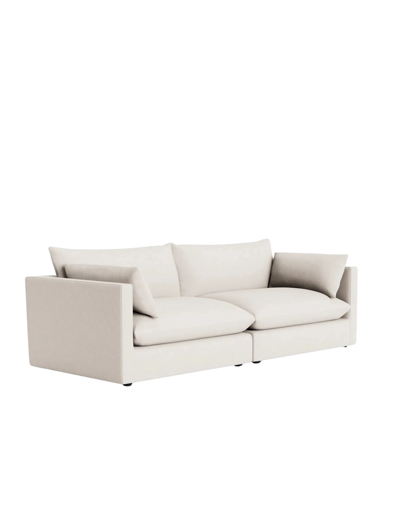 Sidney Slipcover 4 Seater Sofa - Silex Off White