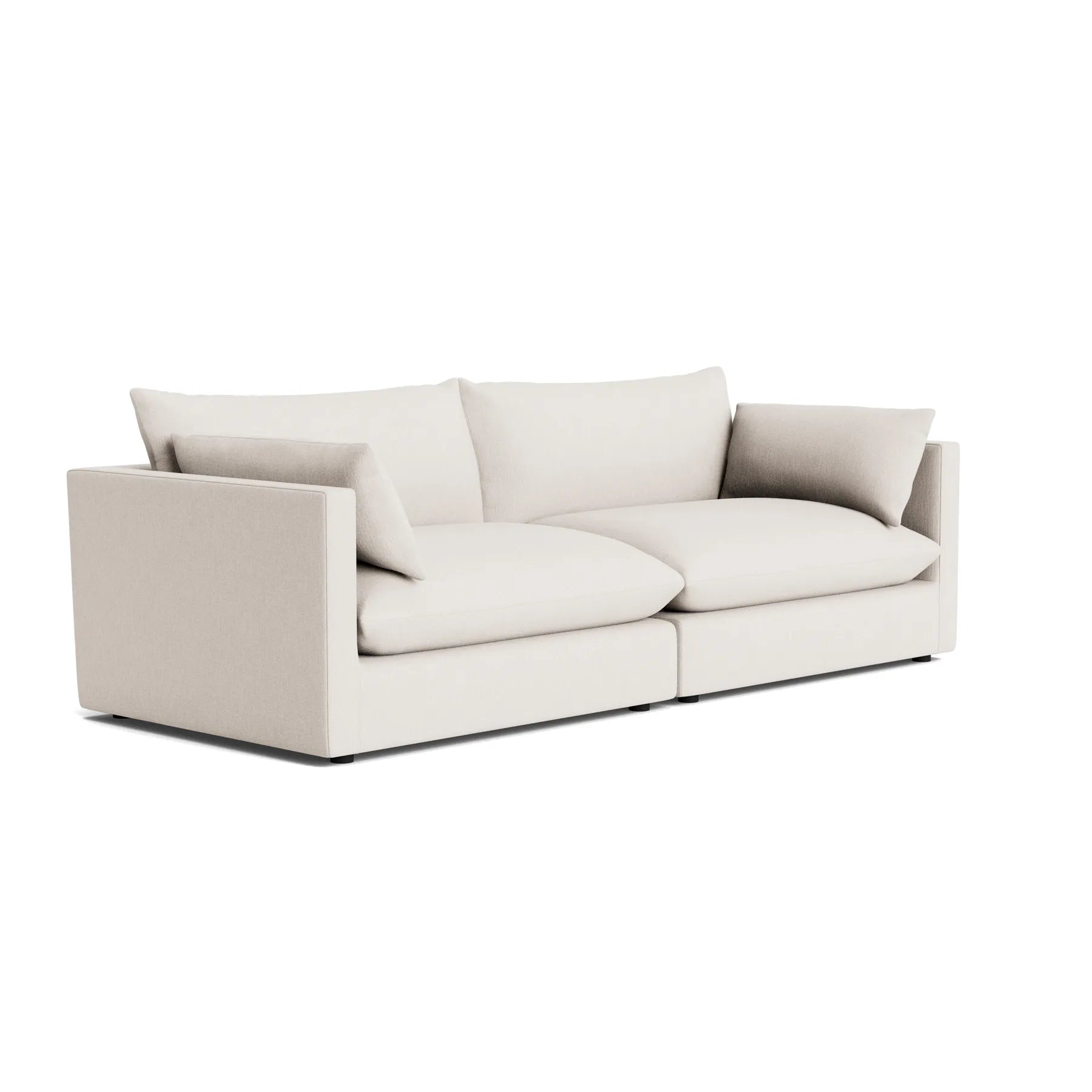 Sidney Slipcover 4 Seater Sofa - Silex Off White