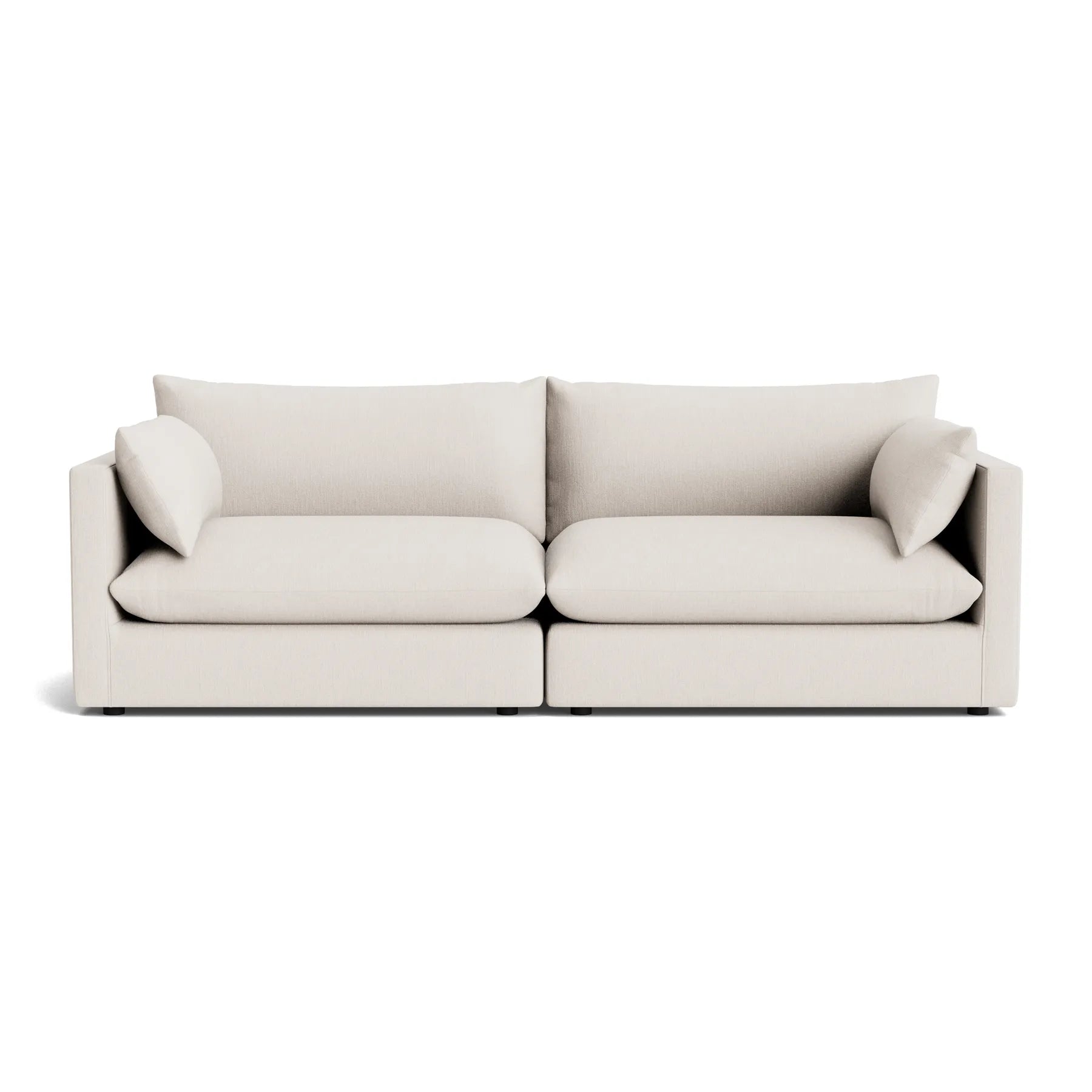 Sidney Slipcover 4 Seater Sofa - Silex Off White