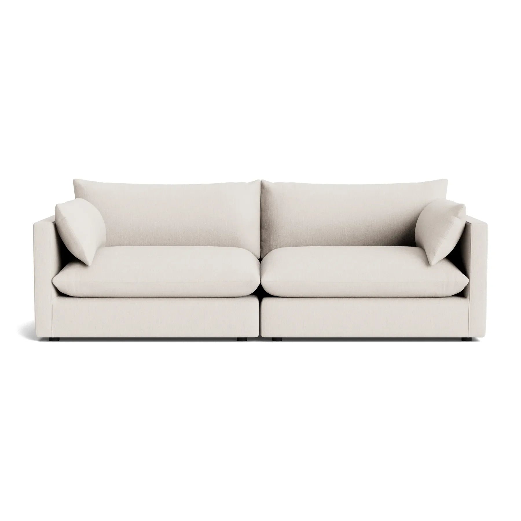 Sidney Slipcover Left Corner Module Fabric - Silex Off White