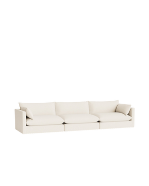 Sidney Slipcover 5 Seater Sofa - Fossil Vanilla