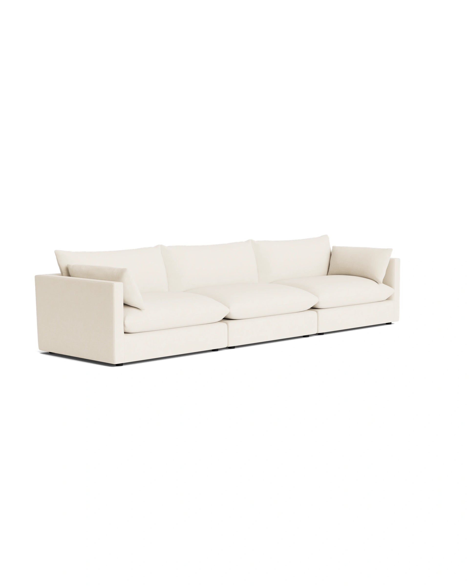 Sidney Slipcover 5 Seater Sofa - Fossil Vanilla