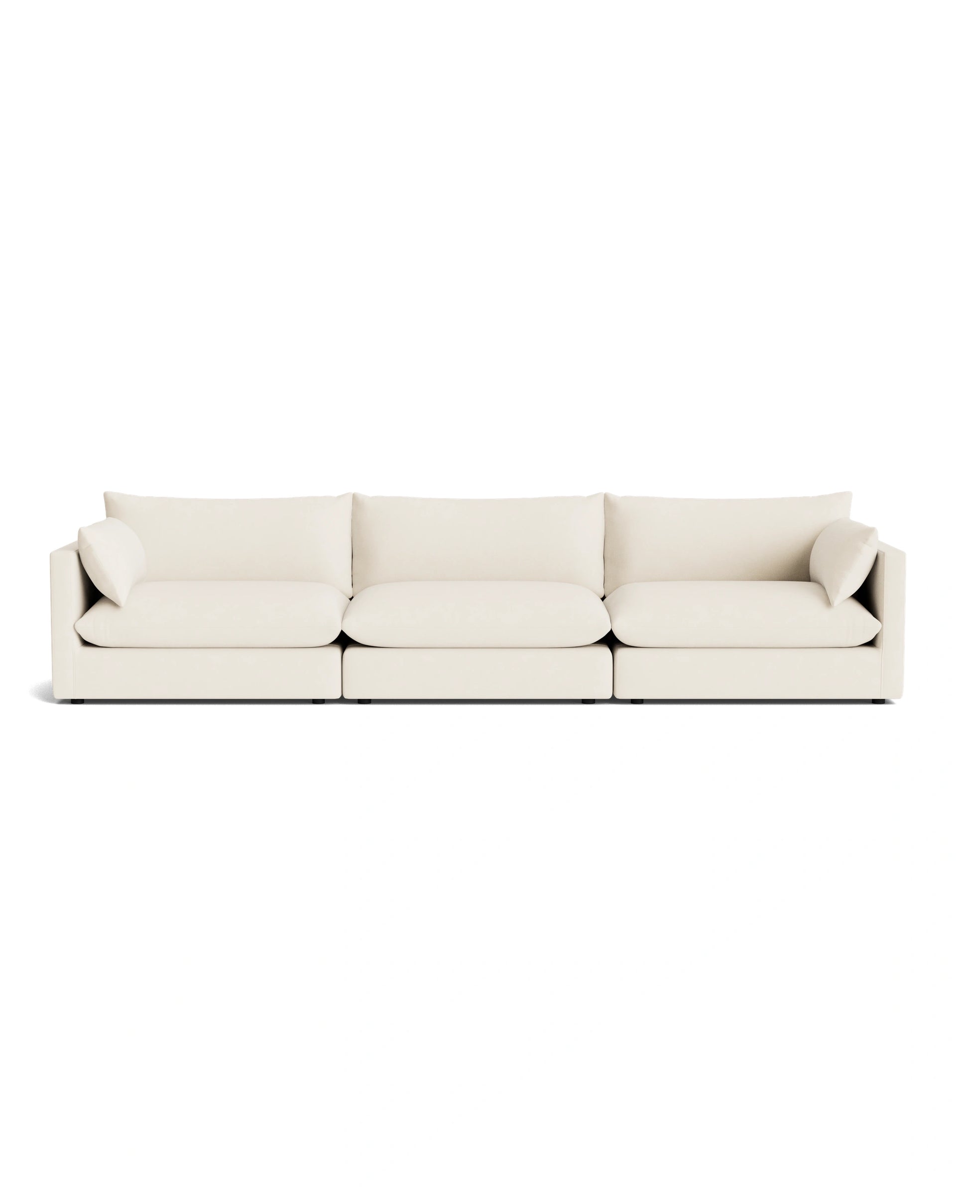 Sidney Slipcover 5 Seater Sofa - Fossil Vanilla