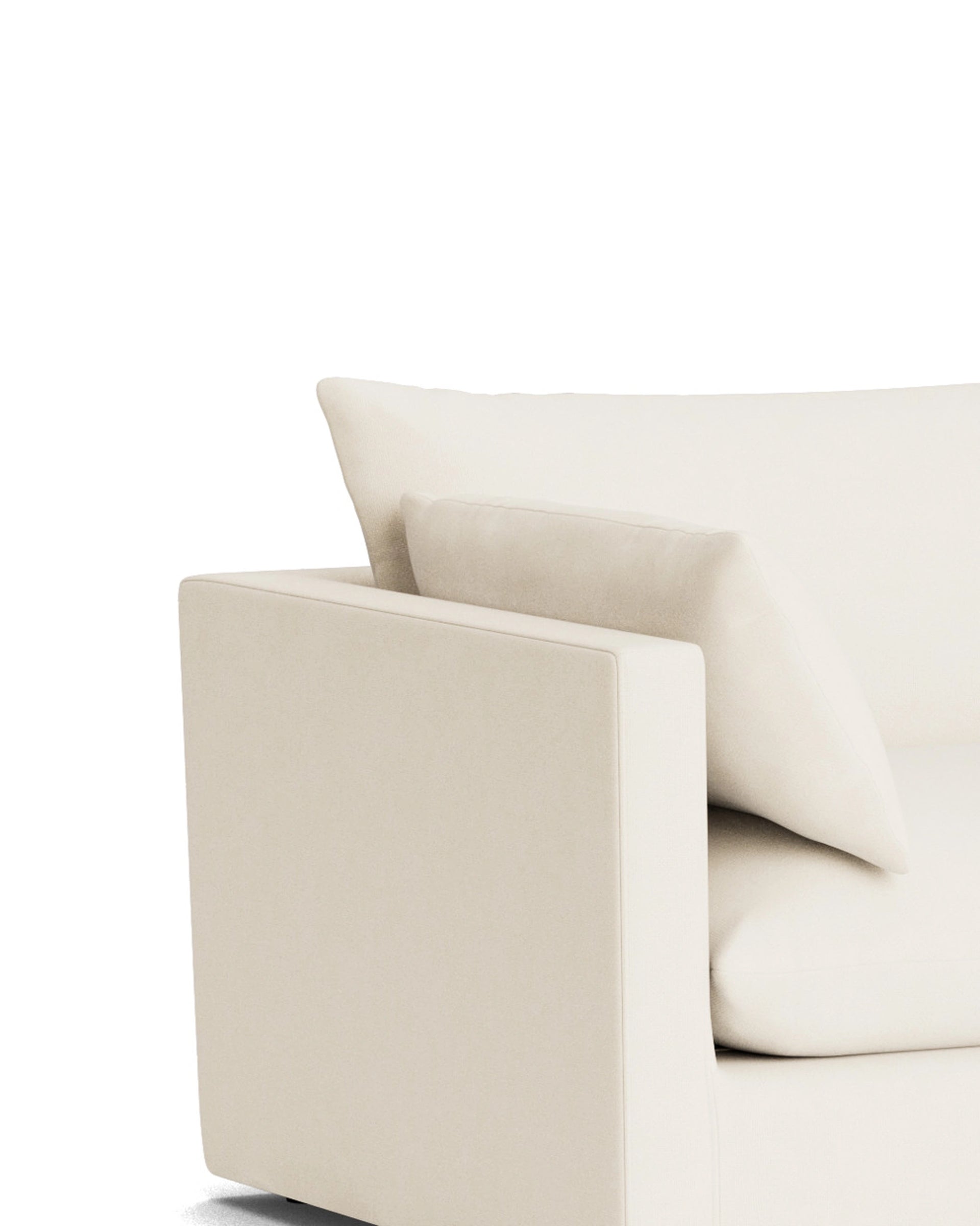 Sidney Slipcover 5 Seater Sofa - Fossil Vanilla